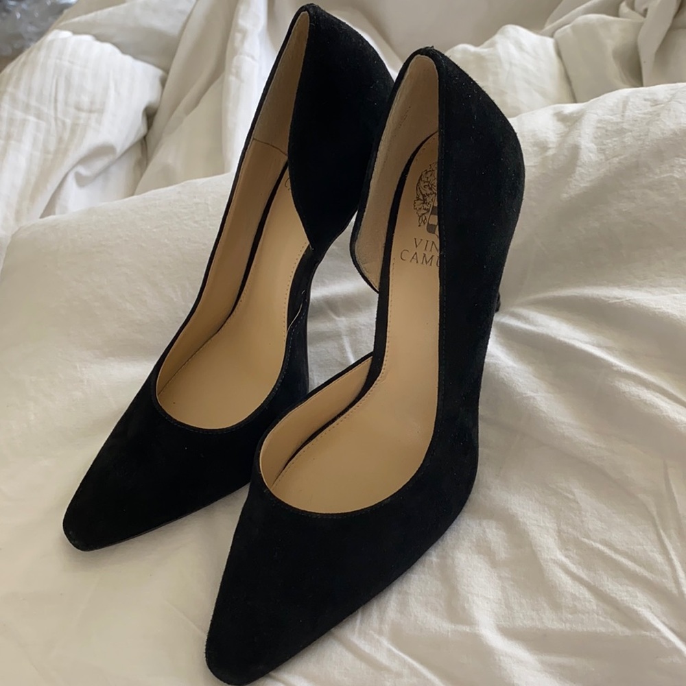 Black Suede Pumps
